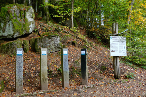 Granit, Info Wollsackverwitterung im Bayerischen Wald