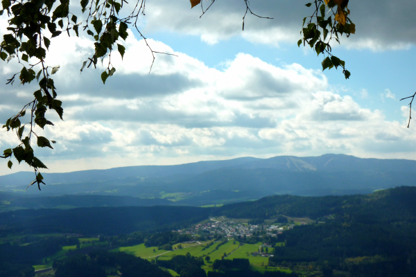Aussicht vom Berg Hennenkobel, Bayerischer Wald