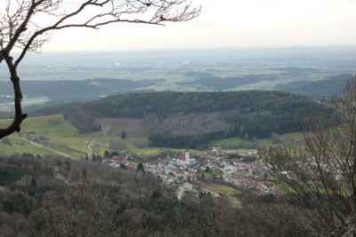 Blick vom Kleinen Büchelstein über Grattersdorf.
