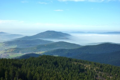 Blick vom Osser im Bayerischen Wald.